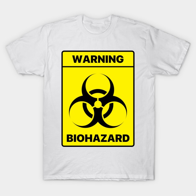 BIOHAZARD Warning Accurate Symbol T-Shirt by labstud
